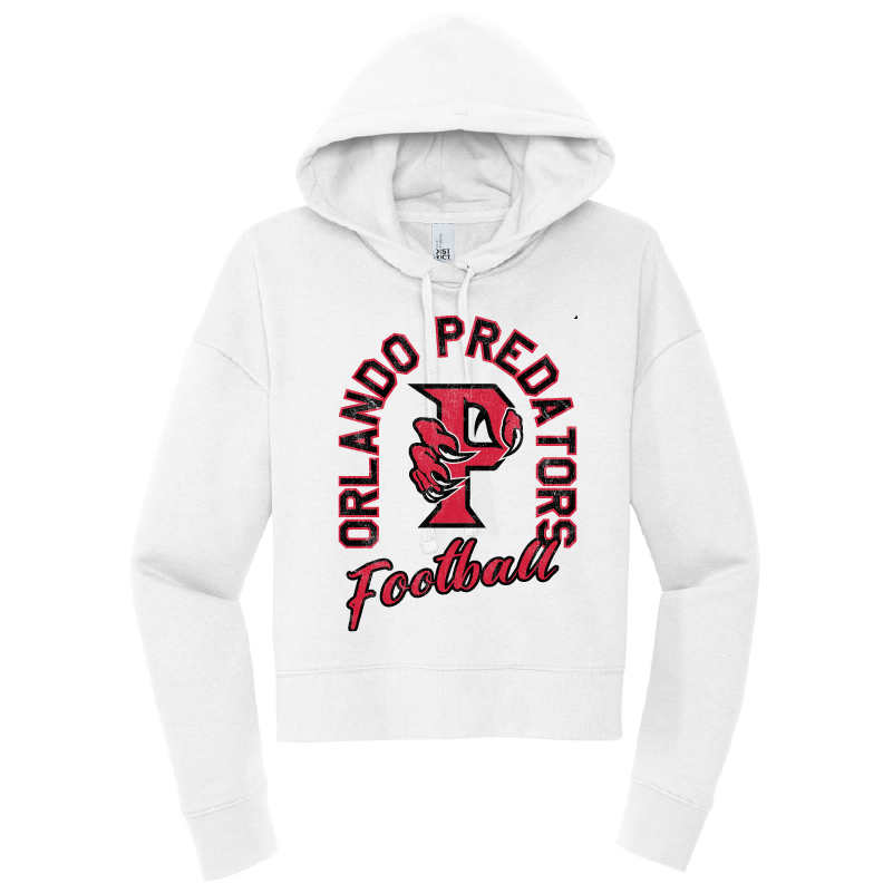 Preds Ladies Half Circle Crop Hoodie